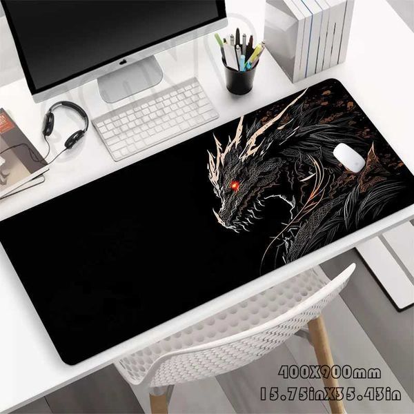 Dragon Mouse Pad Gaming Mousepad Gamer Mouse Mat Keyboard Mats Desk Pad XXL 90x40cm Desk Mat For Computer Y240821