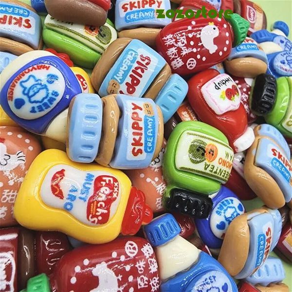 ZRGAE 9Pcs Cartoon Food Fridge Magnets Peanut Butter Refrigerator Magnetic Personalized Photo Message Whiteboard Magnets Decor