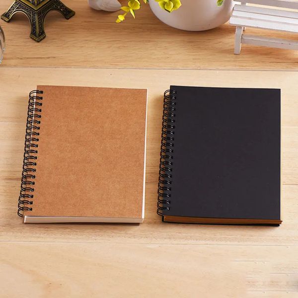 Blank Notebook A5 A6 Spiral Sketchbook Graffiti Diary Jouranl school supplies 50 Sheets Kawaii korean stationery 250113