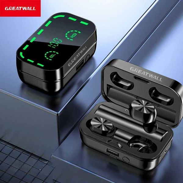 GREATWALL Mirror Wireless Earphones Earphone High-quality And Beautif Music Games EarphonesT250116