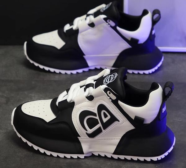 Classic Wedding Italy Dress Business Party Shoes Fashion White Lace Up Vulcanize Casual Sneakers Breathable Round Toe Th dc c