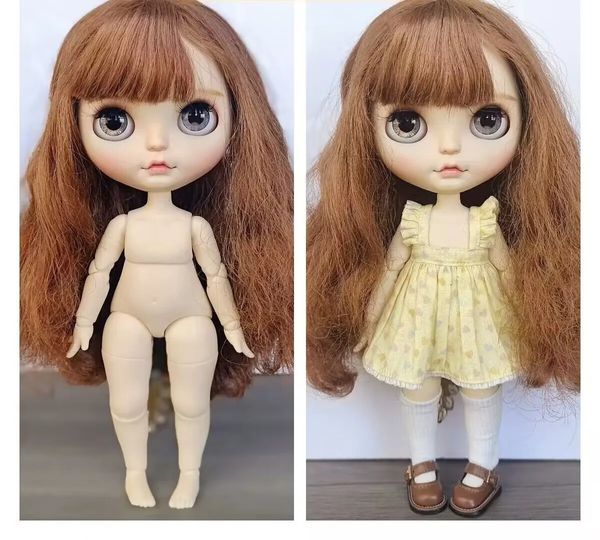 Customized BJD dolls Fat body 18.5cm Body for Blyth doll STO jointed body white skin 241126