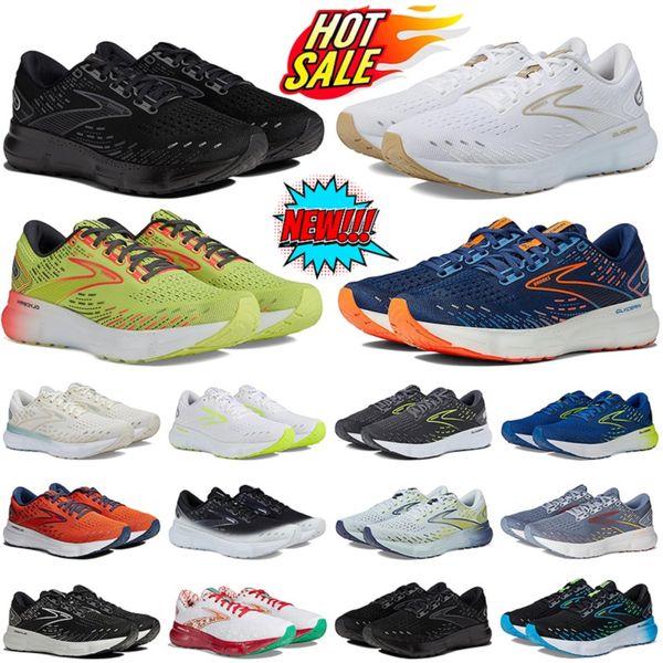 Brookshoes brook Running Shoes Sneakers Women Men Ghost 15 Glycerin GTS 20 Cascadia 16 Mens Womens Trainers Outdoor Sports Sneakers Black Wh