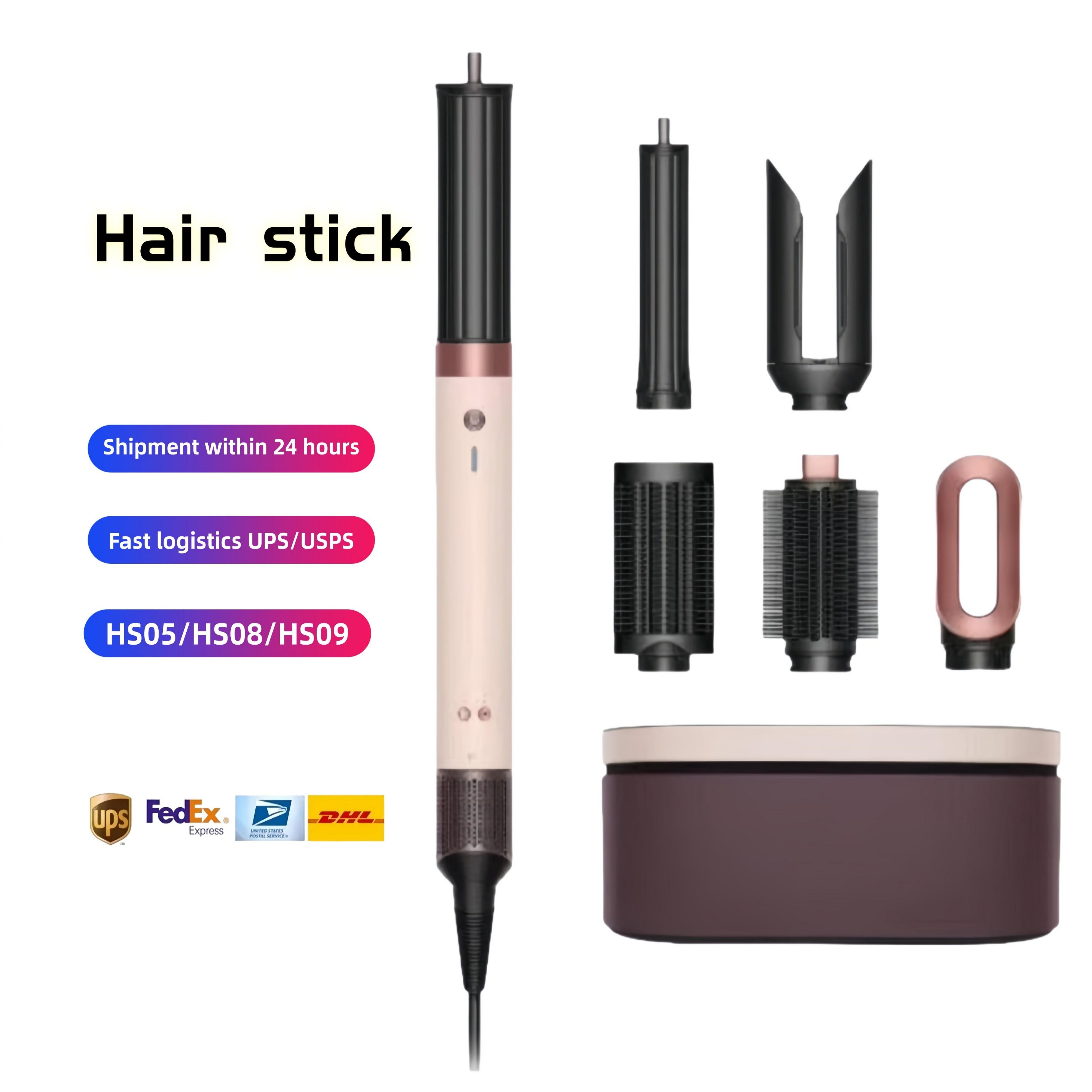 Negative ion hair dryer curling iron HS09-HS08 salon multifunctional styling tool product curling iron Co Anda 2x comb professional salon powerful