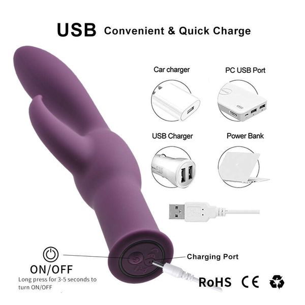 10 frequency silicone massage stick for women, stimulating G-spot masturbation equipment for foreign trade wholesale