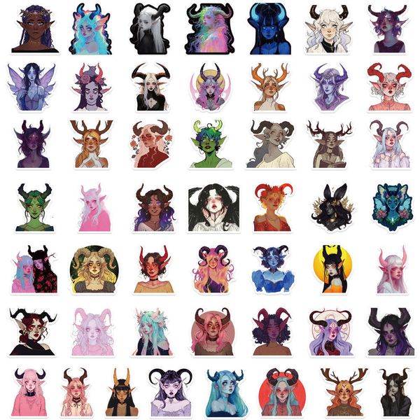 50 hot selg cartoon witch graffiti DIY mobile phone water cup scooter lage waterproof stickers