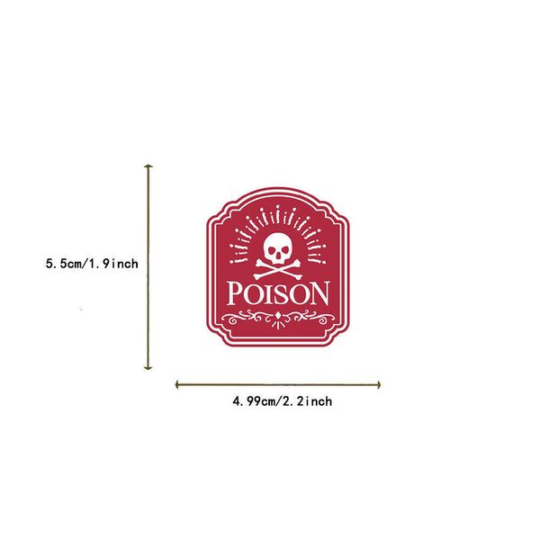 50 sheets-set of horror potion personalized decoration DIY notebook water cup skateboard graffiti waterproof stickers