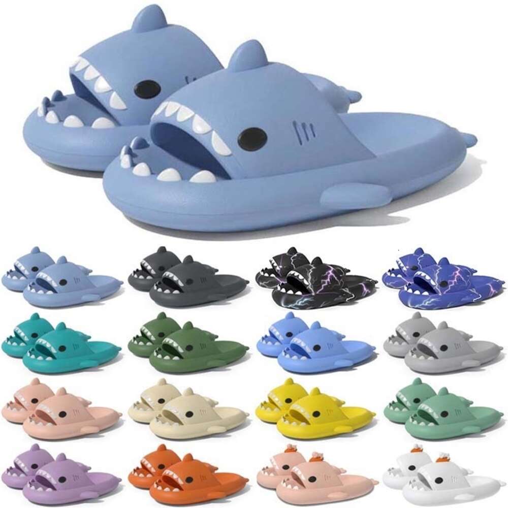 Free Shipping Designer shark slides sandal slipper sliders for men women sandals slide pantoufle mules men women slippers trainers flip flops sandle