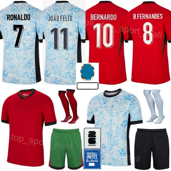 Man Youth 24 25 Euro Cup 1 PATRICIO Soccer Jersey National Team PEREIRA JOAO CANCELO JOAO FELIX 21 DIOGO J 26 CONCEICAO MENDES VITINHA DIAS