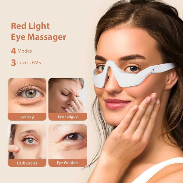 Olhos de massageiro de olho 3D Relax Fadiga alívio iluminam círculos escuros lisos linhas finas de beleza carexj241216