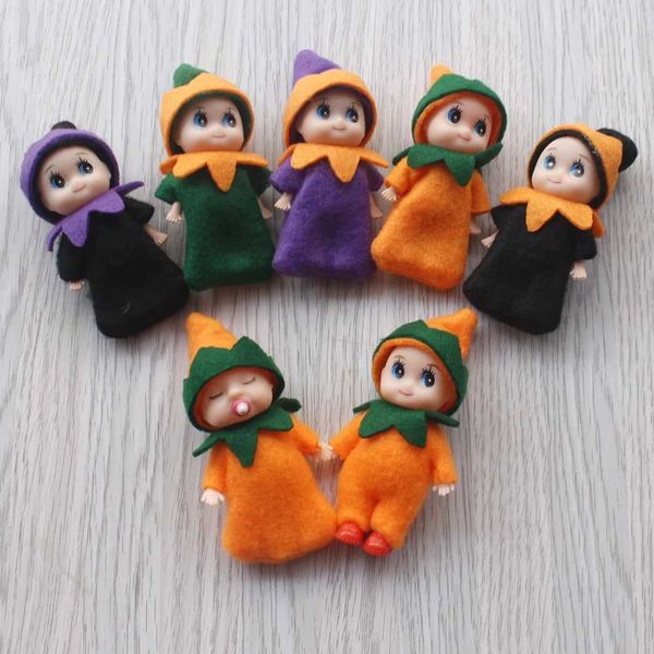 prankster christmas elf Halloween Wizard Dolls 7cm Baby Elf Dolls with Movable Arms Legs Doll House Accessories Y240821