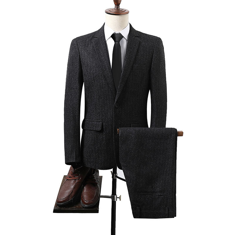 Men&#039;s K631 Big Fit Wedding Attire - Fall Seasonal Groom Suit with Professional Appeal
