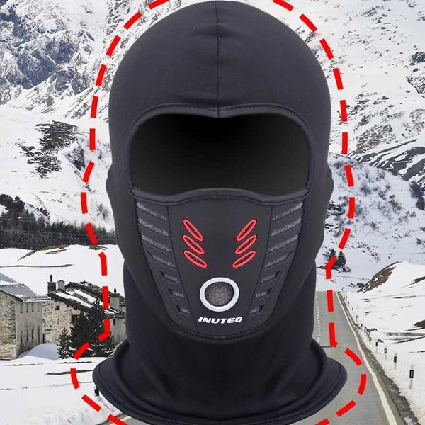 Winter Snowboard Full Face Mask Ski Cycling Balaclava for Bike Face Cover Thermal Head Warmer Hat Hood Bicycle Mask WindproofXJ241122