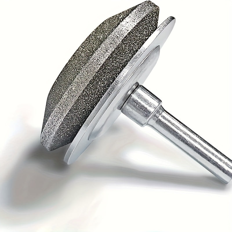 TEMU Heavy-duty Diamond-coated Lawn Mower Blade Sharpener - Professional & Diy Drill Attachment With Fast Blade Sharpening, Fit For Power Drills