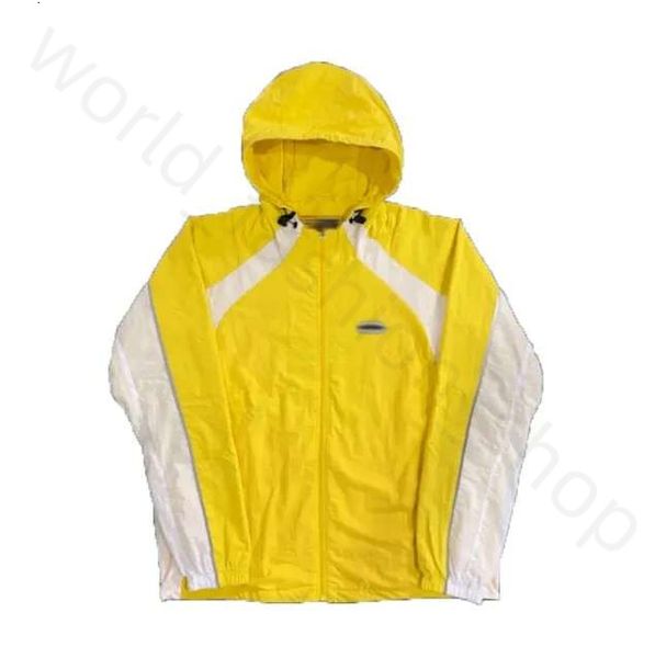 Mens Corti Jackets Imprimir CRT Zipper Capuz de Jaqueta Esportiva de Vento Sports Street Trend Contrast Painel Capfe Casaco 498