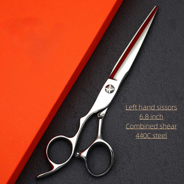 Scissors Shears Left hand hairdressing scissorsProfessional barber scissors440C steel Barbershop hair cutting toolsSet of 6.0-6.5-6.8 inches