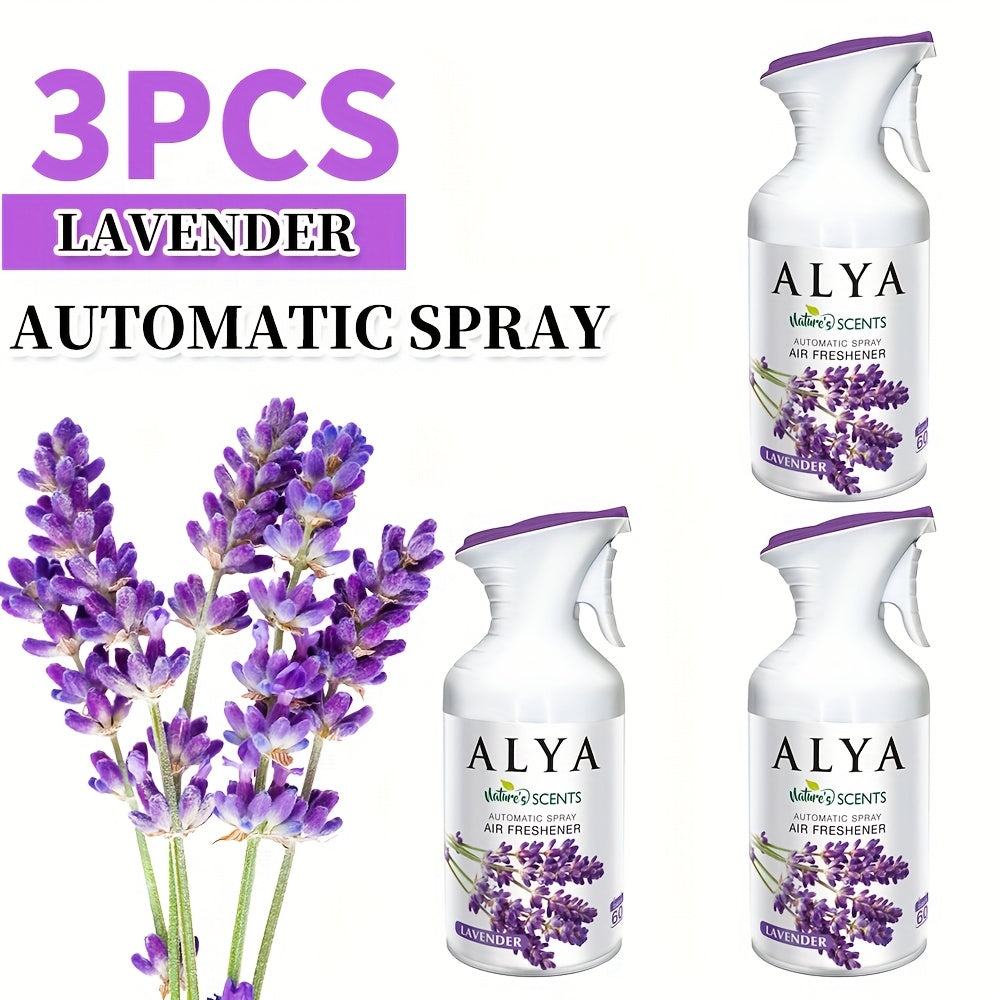 TEMU 1-3pcs (250ml Each) Fragrances Aromatherapy Air Freshener Spray, 6 Scents - Lavender, Cool Linen, Magnolia, Mixed Berries, Ocean And Vanilla,