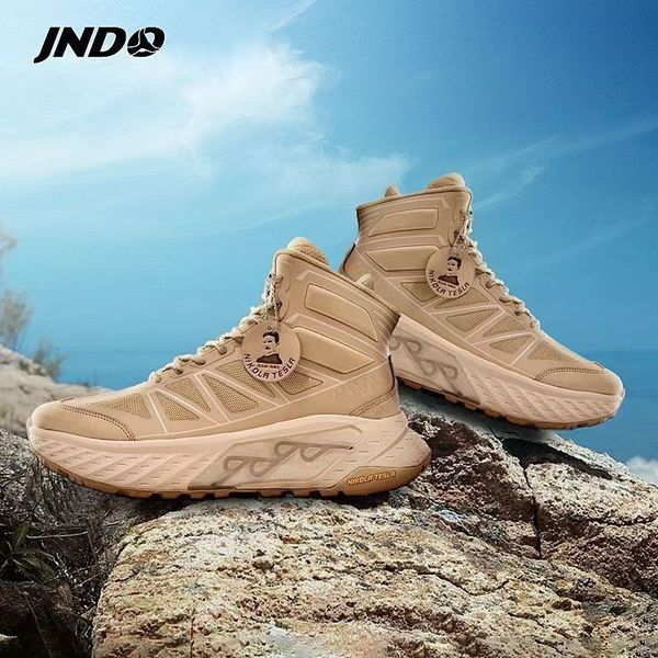 Designer Running Shoes For Men Women JNDO High Top Nikola Tesla Valve Waterproof Hiking Sneakers Desert Olive Triple Black Outdoor Sports Me