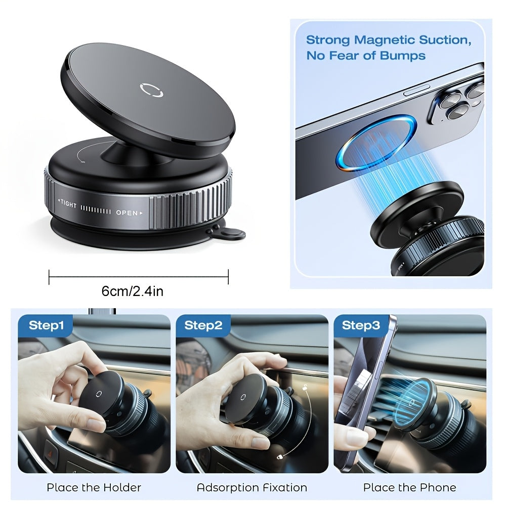 TEMU Adjustable Magnetic Phone Holder, Suitable For Cars-gyms-mirrors-smooth Hands-, Compatible With All Smartphones, Car Phone Mount, Magnetic Phone