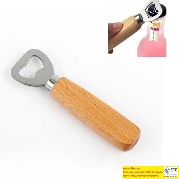 Kitchen Bottle Tools Wooden Handle Beer Bar Tools Soda Beer Bottle Cap Wine Bottle Tool