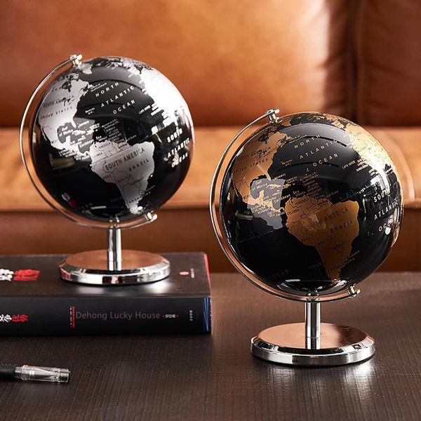 Home Decor Accessories Retro World Globe Modern Learning Map Kids Study Desk Geography Education 240517