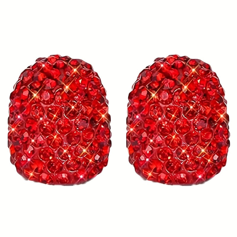 TEMU Clay Valve Caps 2pcs Crystal Tire Valve Caps