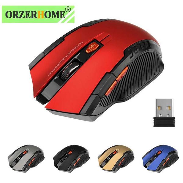 ORZERHOME 2.4GHz Wireless Mouse Optical Mice with USB Receiver Gamer 1600DPI 6 Buttons Mouse For Computer PC Laptop Accessories Y240820