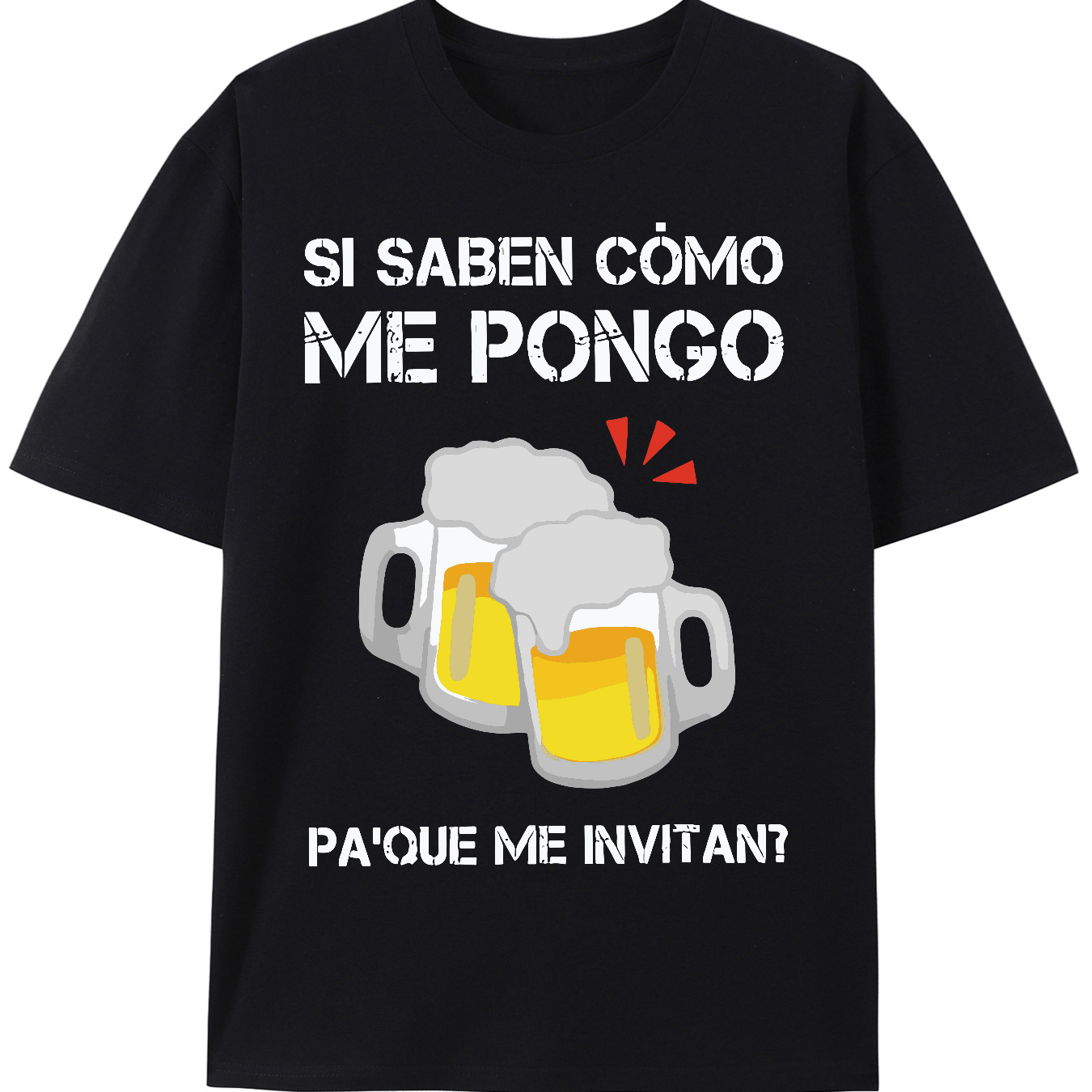 TEMU Beer If She What I Wear Spanish Humor Shirt For Drink Lovers Gift Tops Cotton Soft