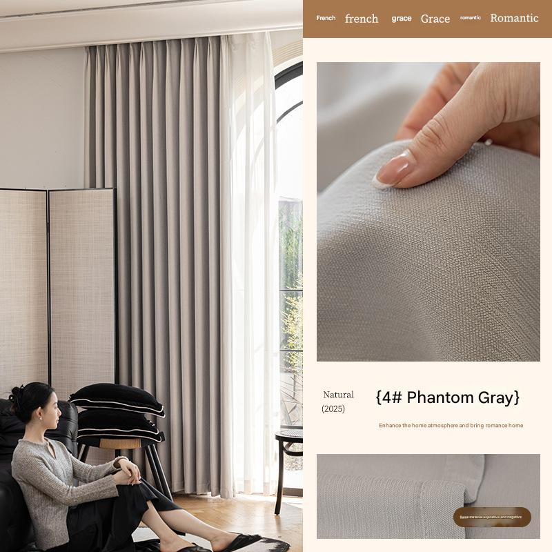 A564 American retro double-sided chenille bedroom full blackout curtains retro green French medieval style environmentally friendly antibacterial cu