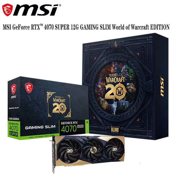 Authentic MSI GeForce RTX 4070 SUPER 12G GAMING SLIM World of Warcraft EDITION World of Warcraft Co-branded Graphics Card