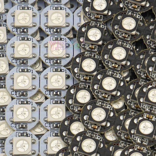 100 pieces WS2812B LED Chips&Heatsink Built-in WS2811 IC-SK6812 IC LED Board 5V SMD 5050 RGB-RGBW-RGBWW Digital Pixels modules