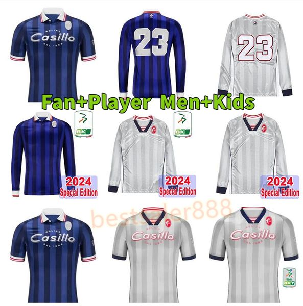 2024 2025 SSC Bari Mens Soccer Jerseys Long sleeves BOTTA CHEDDIRA MAIELLO ESPOSITO BENALI Special Edition 24 25 Football Shirts Short Sleev