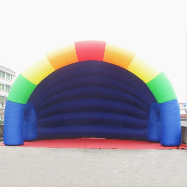 Portable Customizable Inflatable Arch Tent with Sunshade Outdoor Event Structure with Advertising Capabilities