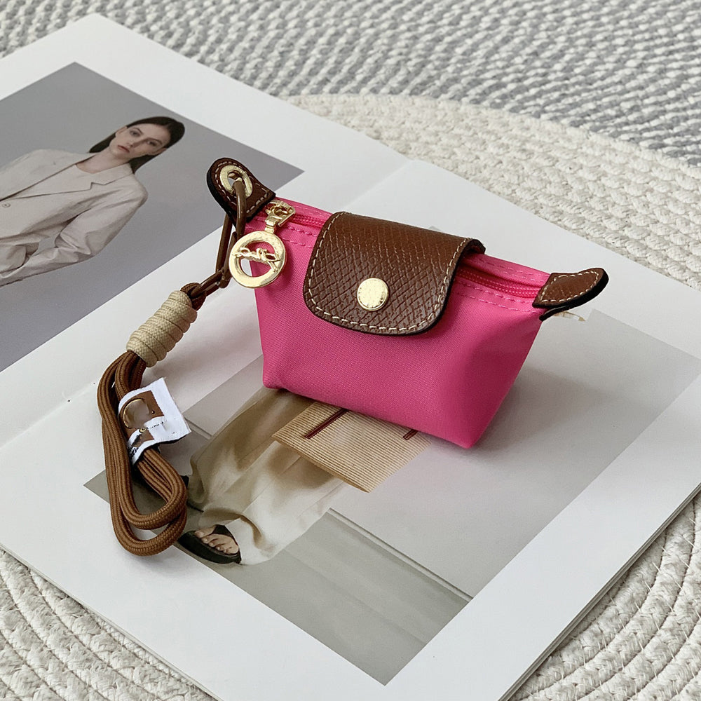 Designer keychain wallet Bag Charm Luxury mini bag purse of women Design makeup bag wallets card holder Bag Charm purses 01