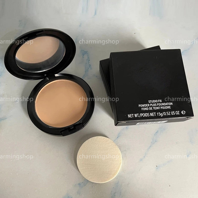 Face Makeup Studio Fix Powder Plus Foundation Long Lasting Oil Control Pressed Powder With Puff
