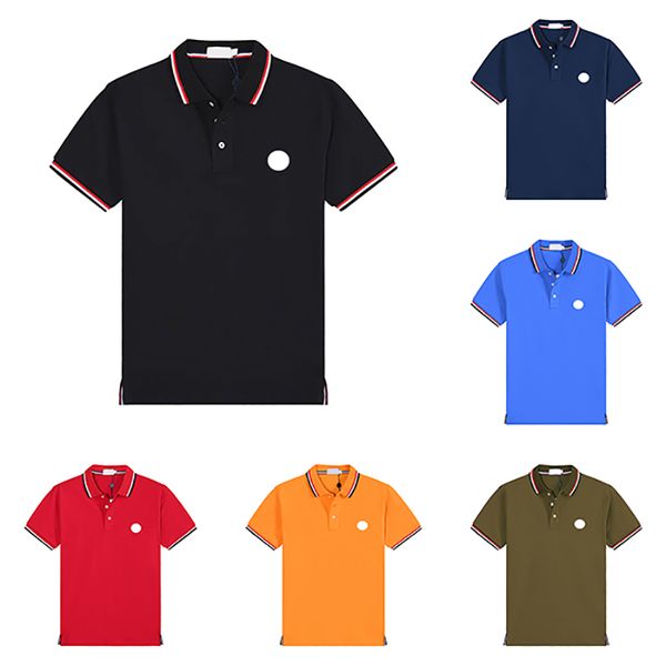 6 Colors Basic mens polo shirt men t shirt Chest Embroidery polo shirts Summer tshirts France Luxury Brand tee Man Tops Size M--XXL