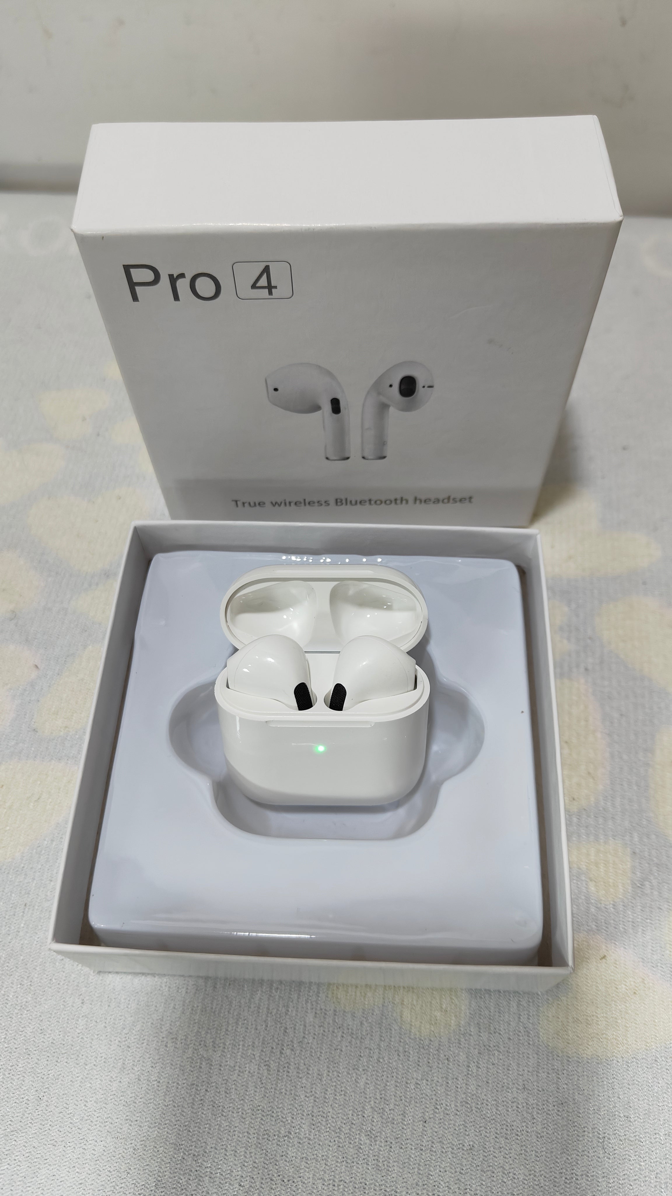 Pro 4 Wireless Earphones Waterproof Headphone Long-lasting In-Ear Headset Portable Compatible Bluetooth 5.0 Earbud