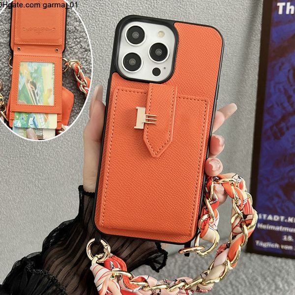 15 For iPhone Pro Max Cases Card Holders Designer Crossbody Wallet Phone Case Apple iPhone 14 Pro Max 13 12 15 Plus Case Luxury Handbag Mobi