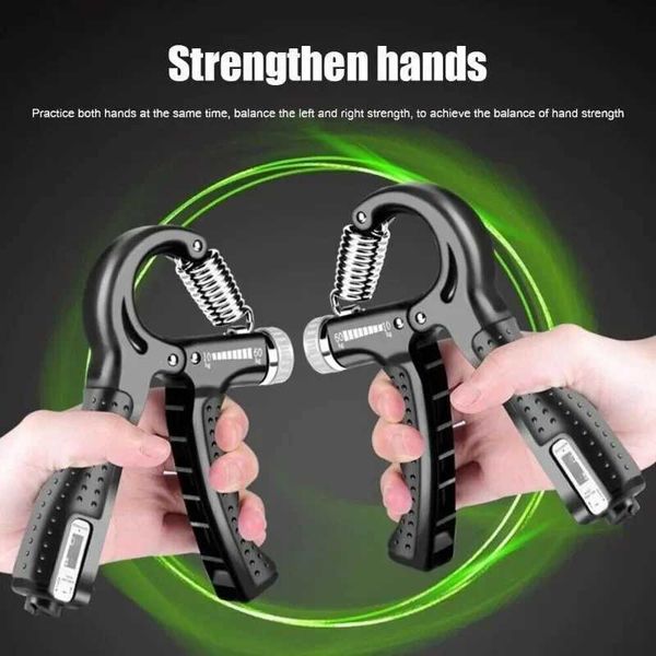 5-60kg adjustable R-type counting grip strength device forearm muscle training dynamic hand grip strength measurement fitness weightW241104