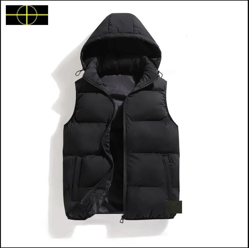 stone jacket island Down Jackets Winter Designer Parka Vest Women Mens Parka coat White Duck Down Ladies Jacket Hood Collar Warm Outer 19
