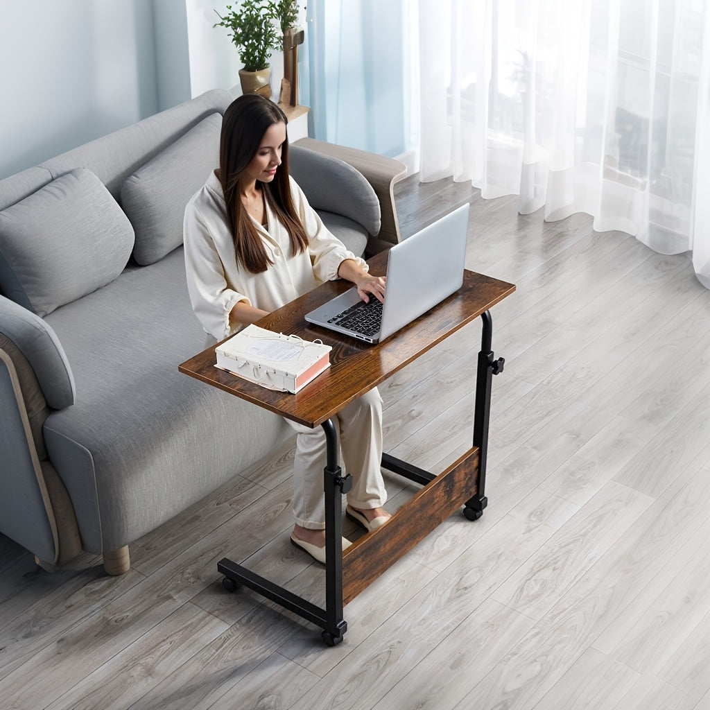 TEMU Height Adjustable Standing Desk Converter, Stand Up Desk Riser , Adjustable Table Computer Top Apply For Laptop And Single Monitor Workstation