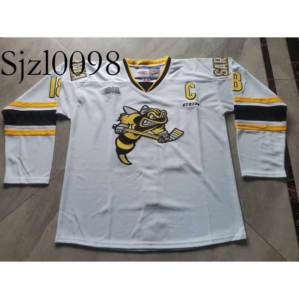 SJ98 Hockey jerseys Physical photos Sarnia Sting DILLINGHAM-MORELLI Men Youth Women High School Size S-6XL or any name and number jersey