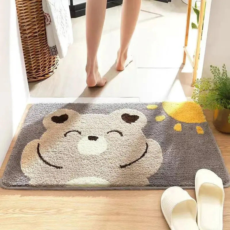 Anti-slip Floor Mats Bathroom Absorbent Quick-drying Foot Mats Toilet Door Mats Bathroom Toilet Bathroom Absorbent Floor Mats