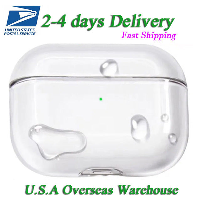 For Airpods 4 AirPods Pro 2 USB-C headphone bluetooth wireless Headphone Accessories airpodspro max Transparent TPU Waterproof Protective case Heads