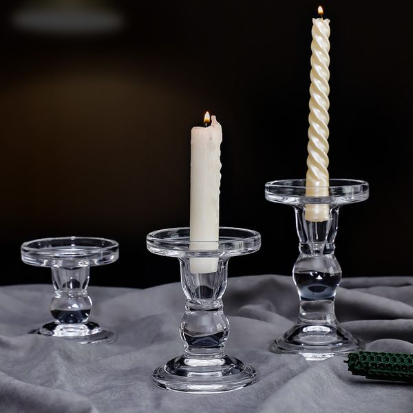 ddmygifts Ins Nordic style Roman glass holder aromatherapy candle pad tray homestay coffee shop desktop decoration A