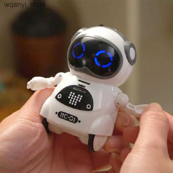 Electronics Robots Spanish 939A Pocket Robot Can Speak Interact Dialogue Voice Recognition Record Sing Dance Tell Stories Boys and Girls RC