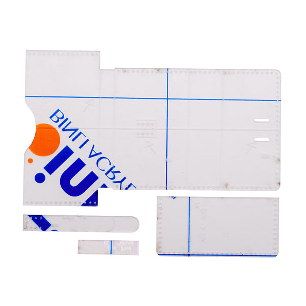 Plantilla de acrílico monedero de cuero diy