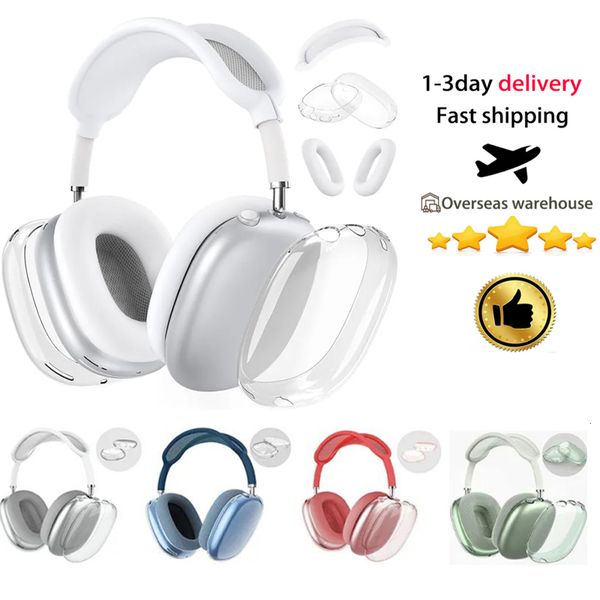 ANC For Airpods Max ANC Wireless Bluetooth Headphone Stereo Accessories Colorful TPU Protective Case Headset Silicone Protective Cover