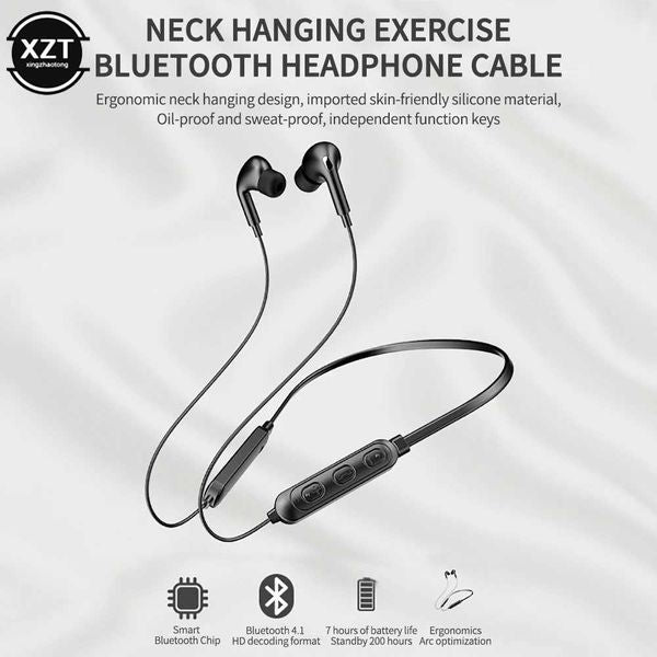 Headphones New Wireless Bluetooth Earphones BT-71 HD Stereo Sound Music Sport Headset Built-in Mic Gaming Handsfree For All Smart Phones Z24
