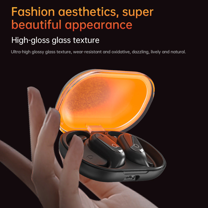 XG23 Pro Glow-in-the-Dark Open-Ear Bluetooth Earbuds - OWS Wireless, Sand Flow Design, Non-Insert Ear Hook, HiFi Stereo for Sports-Running